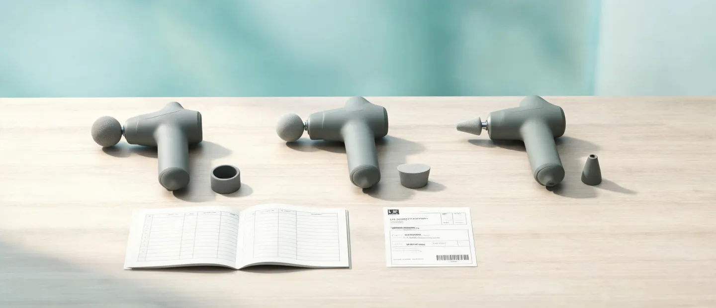 Percussion massager requirement ledger